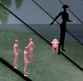 Circe leads clueless sailors inside mobius