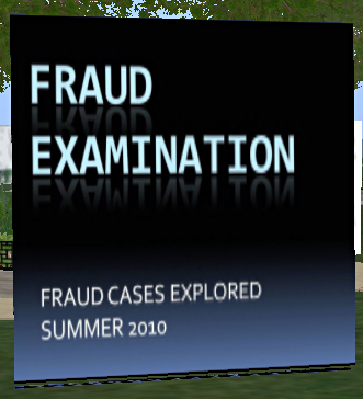 Fraud Prevention exhibit sign