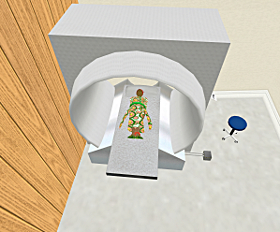 MRI machine at the country hospital in the Drug Endangered Child exhibit