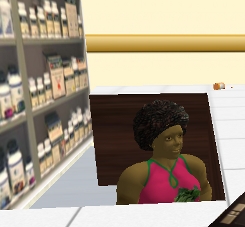 Iyoba works in the pharmacy