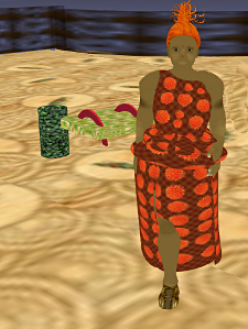 A new one shoulder dress with an experimental skirt-waste