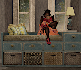 Iyoba and Petrichor sit in a spooky house on Isle of Navarre