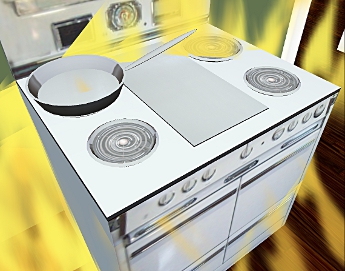 A stove fire had set the house ablaze