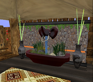Is that real ivory decorating that elephant fountain?