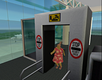 Iyoba gives the security guard a piece of her mind