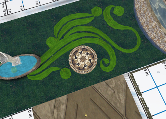 An aerial view of the mystery sim
