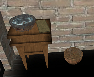 Wash stand and possibly a toilet in the jail in MidState New York