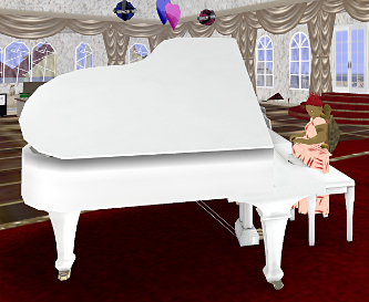 Billie and me at the piano in the Notic Getleman's Club