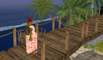 Iyoba crosses a wooden bridge with Adiv on Czechoslovakia