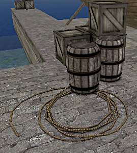 Barrels on the port at Leqaa Al3rb