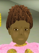 Iyoba's new dress close up