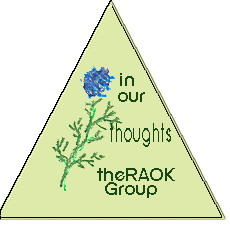 Blue Flower Sympathy Triangle