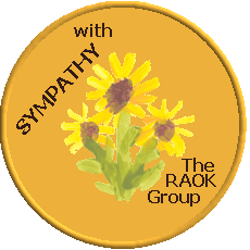 Handpainted Black Eyed  Susan Sympathy