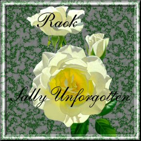 Memorial graphic with a yellow rose by Felisa