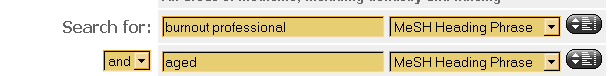 A search done with browsing